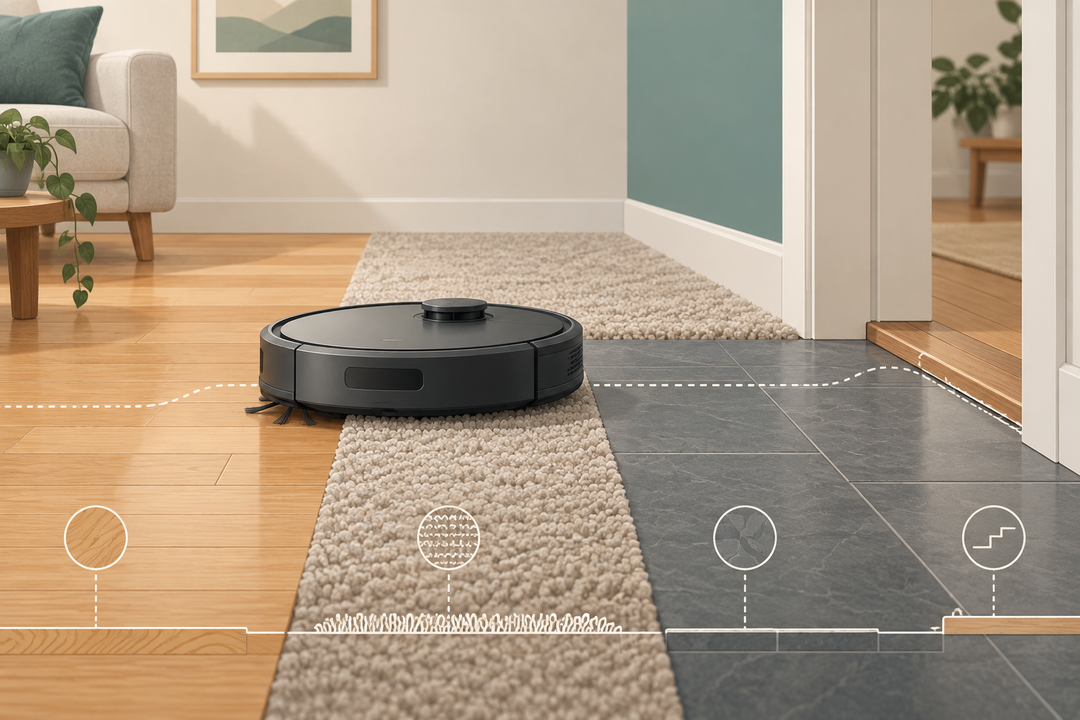 Best Robot Vacuum for Carpet: The Questions Pa Numbers Cannot Answer editorial illustration